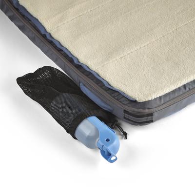 Show full view: Timberdog Ruffrest Orthopedic Ultimate Travel Cat & Dog Bed with Removable Cover, Slate Grey/Black/Sky Blue, Small slide 7 of 12