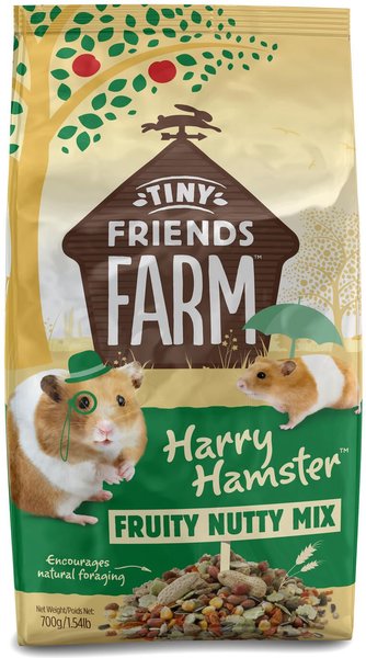 Tiny Friends Farm Harry Hamster Fruity Nutty Mix Hamster Food, 1.5-lb bag