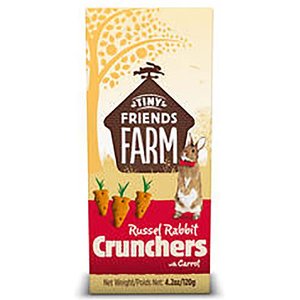 Tiny Friends Farm Russel Crunchers Rabbit & Guinea Pig Treats, 4.2-oz bag