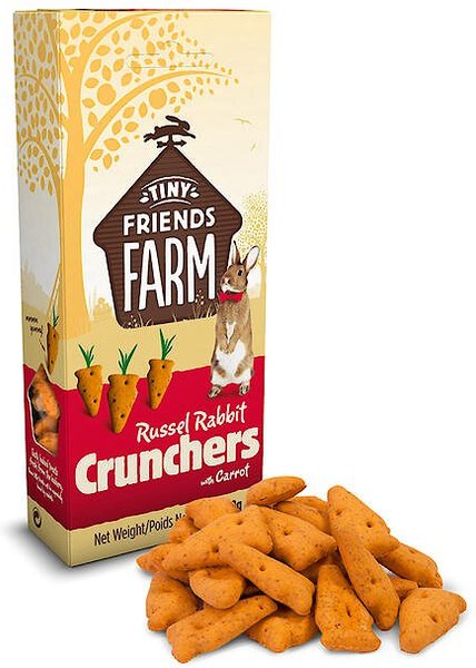 Tiny Friends Farm Russel Crunchers Rabbit & Guinea Pig Treats, 4.2-oz bag