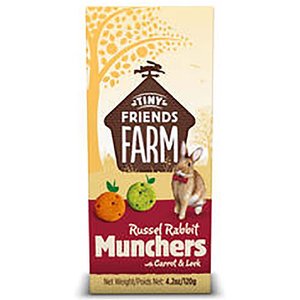 Tiny Friends Farm Russel Munchers Rabbit & Guinea Pig Treats, 4.2-oz bag