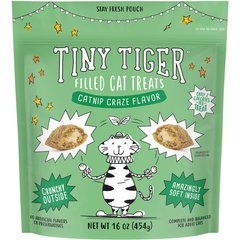 Tiny Tiger Catnip Craze Flavor Filled Crunchy Cat Treats, 16-oz bag