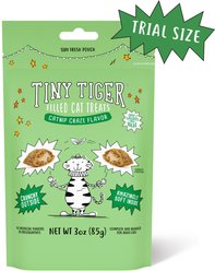 Tiny Tiger Catnip Craze Flavor Filled Crunchy Cat Treats, 3-oz bag