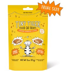 Tiny Tiger Chicken Chompers Flavor Filled Crunchy Cat Treats, 3-oz bag