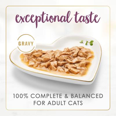 Show full view: Tiny Tiger Chunks in EXTRA Gravy Chicken Recipe Grain-Free Canned Food + Fancy Feast Gravy Lovers Chicken Feast in Grilled Chicken Flavor Gravy Canned Cat Food slide 8 of 10