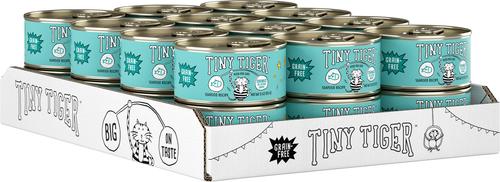 Show full view: Tiny Tiger Chunks in EXTRA Gravy Seafood Recipe Grain-Free Canned Cat Food, 3-oz, case of 24 + Fancy Feast Gravy Lovers Ocean Whitefish & Tuna Feast in Sauteed Seafood Flavor Gravy Canned Cat Food, 3-oz, case of 24 slide 3 of 9