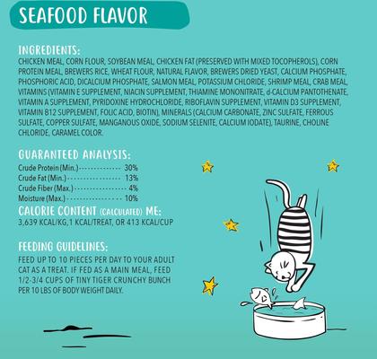 Show full view: Tiny Tiger Crunchy Bunch Fins of Fury Seafood Flavor Cat Treats, 20-oz slide 5 of 10