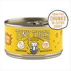 Tiny Tiger Grain-Free Chunks in EXTRA Gravy Chicken Recipe Canned Cat Food, 3-oz can, case of 24