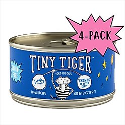 Tiny Tiger Grain-Free Chunks in EXTRA Gravy Tuna Recipe Canned Cat Food, 3-oz can, case of 4