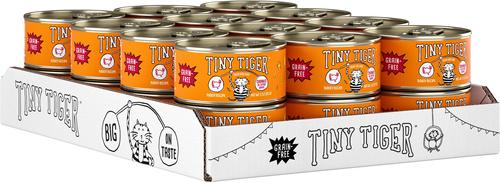 Show full view: Tiny Tiger Grain-Free Chunks in EXTRA Gravy Turkey Recipe Canned Cat Food, 3-oz can, case of 24 slide 3 of 11