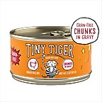 Tiny Tiger Grain-Free Chunks in Gravy Turkey Recipe Canned Cat Food, 3-oz can, case of 24