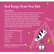 Show in main carousel: Tiny Tiger Grain-Free Pate Beef Recipe Canned Cat Food, 3-oz can, case of 24 slide 7 of 12