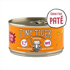 Tiny Tiger Grain-Free Pate Turkey and Giblets Recipe Canned Cat Food, 3-oz can, case of 24