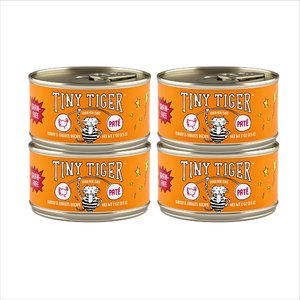 Tiny Tiger Grain-Free Pate Turkey and Giblets Recipe Canned Cat Food, 3-oz can, case of 4