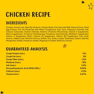 Tiny Tiger Kitten Pate Chicken Recipe Grain-Free Canned Cat Food (NEW LOOK AVAILABLE), 3-oz can, case of 4