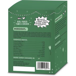 Tiny Tiger Lickables Bisque Senior Formula, Tuna & Chicken Recipe Cat Treat & Topper, 1.4-oz pouch, case of 12