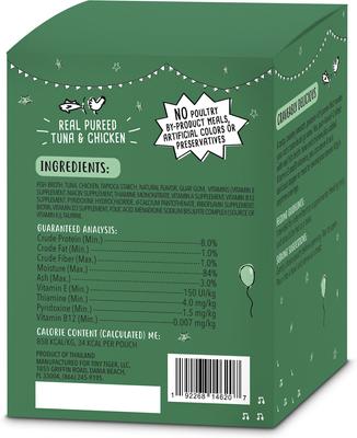Show full view: Tiny Tiger Lickables Bisque Senior Formula, Tuna & Chicken Recipe Cat Treat & Topper, 1.4-oz pouch, case of 12 slide 3 of 10