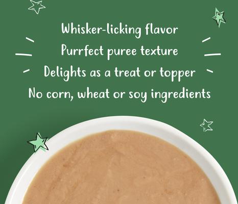 Show full view: Tiny Tiger Lickables Bisque Tuna & Chicken Recipe Cat Treat & Topper, 1.4-oz pouch, case of 12 slide 5 of 10