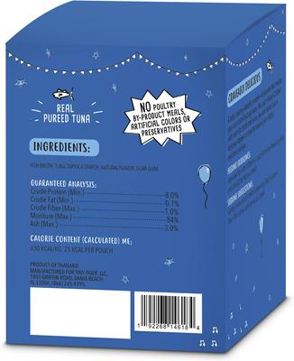 Show full view: Tiny Tiger Lickables Bisque Tuna Recipe Cat Treat & Topper, 1.4-oz pouch, case of 12 slide 3 of 10