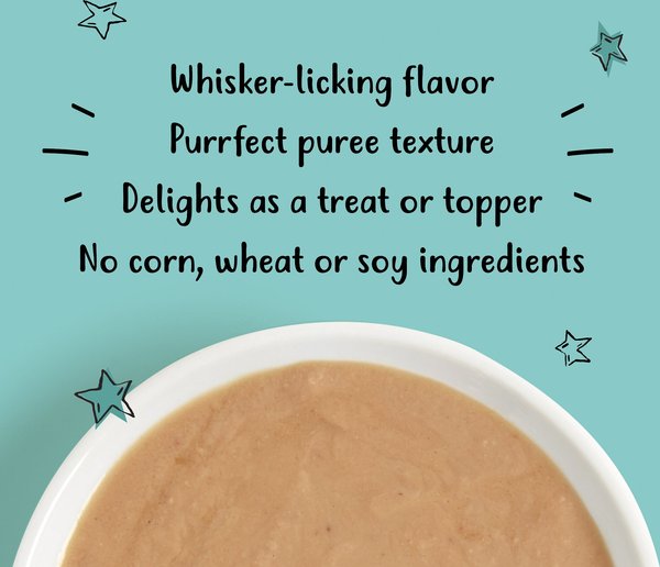 Show full view: Tiny Tiger Lickables Bisque Tuna & Shrimp Recipe Cat Treat & Topper, 1.4-oz pouch, case of 12 slide 5 of 10