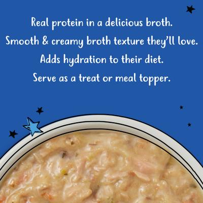 Show full view: Tiny Tiger Lickables Soup in Creamy Broth Variety Pack Cat Treat & Topper, 1.2-oz cup, bundle of 90  slide 5 of 9