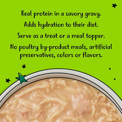 Show full view: Tiny Tiger Lickables Stew Chicken & Tuna Recipe Cat Treat & Topper, 1.4-oz pouch, case of 12 slide 5 of 10