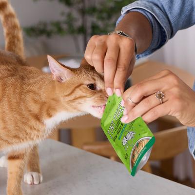 Show full view: Tiny Tiger Lickables Stew Chicken & Tuna Recipe Cat Treat & Topper, 1.4-oz pouch, case of 12 slide 7 of 10