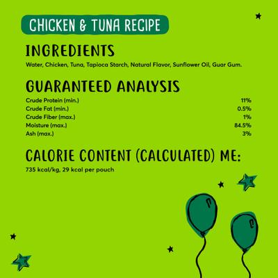 Show full view: Tiny Tiger Lickables Stew Chicken & Tuna Recipe Cat Treat & Topper, 1.4-oz pouch, bundle of 24  slide 5 of 10
