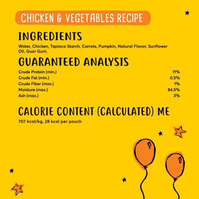 Show full view: Tiny Tiger Lickables Stew Chicken & Veggies Recipe Cat Treat & Topper, 1.4-oz pouch, case of 12 slide 8 of 10
