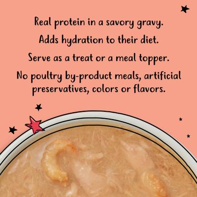 Show full view: Tiny Tiger Lickables Stew Tuna & Shrimp Recipe Cat Treat & Topper, 1.4-oz pouch, case of 12 slide 5 of 10