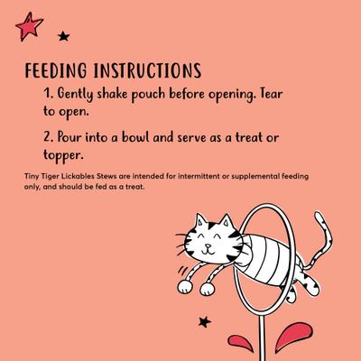 Show full view: Tiny Tiger Lickables Stew Tuna & Shrimp Recipe Cat Treat & Topper, 1.4-oz pouch, case of 12 slide 6 of 10