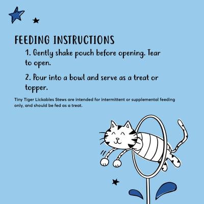 Show full view: Tiny Tiger Lickables Stew Tuna & Whitefish Recipe Cat Treat & Topper, 1.4-oz pouch, bundle of 24  slide 7 of 10