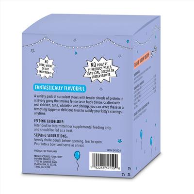 Show full view: Tiny Tiger Lickables Stew Variety Pack Cat Treat & Topper, 1.4-oz pouch, case of 12 slide 4 of 10