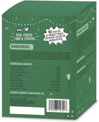 Show full view: Tiny Tiger Pate Beef & Poultry Variety Pack Canned Food + Lickables Senior Formula Tuna & Chicken Recipe Bisque Cat Treat & Topper slide 7 of 9