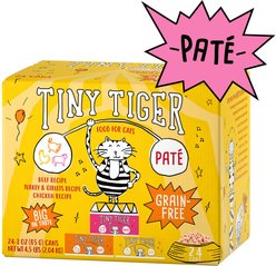 Tiny Tiger Pate Beef & Poultry Variety Pack Canned Food + Lickables Variety Pack Bisque Cat Treat & Topper slide 2 of 9