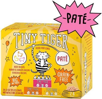 Show full view: Tiny Tiger Pate Beef & Poultry Variety Pack Canned Food + Lickables Variety Pack Bisque Cat Treat & Topper slide 2 of 9