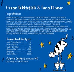 Tiny Tiger Pate Ocean Whitefish & Tuna Dinner Canned Cat Food, 5.5-oz can, case of 24 slide 2 of 9