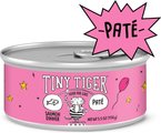 Tiny Tiger Pate Salmon Dinner Canned Cat Food, 5.5-oz can, case of 24