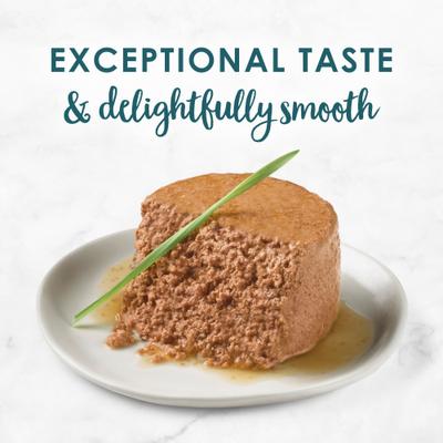 Show full view: Tiny Tiger Pate Seafood Recipe Grain-Free Canned Cat Food, 3-oz, case of 24 + Fancy Feast Classic Salmon & Shrimp Feast Canned Cat Food, 3-oz, case of 24 slide 8 of 9