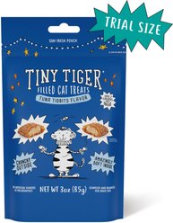 Tiny Tiger Tuna Tidbits Flavor Filled Crunchy Cat Treats, 3-oz bag