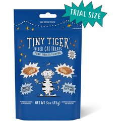 Tiny Tiger Tuna Tidbits Flavor Filled Crunchy Cat Treats, 3-oz bag