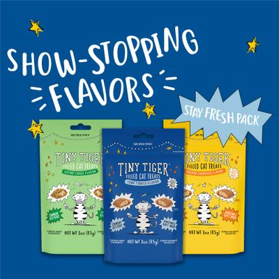 Show full view: Tiny Tiger Tuna Tidbits Flavor Filled Crunchy Cat Treats, 3-oz bag slide 6 of 8