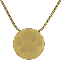 Titan Casket Cremation Necklace, Big Paw, Bronze