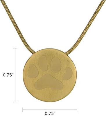 Show full view: Titan Casket Cremation Necklace, Big Paw, Bronze slide 4 of 4
