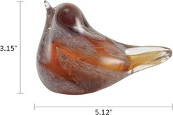 Titan Casket Glass Songbird Keepsake Urn, Amber slide 2 of 3