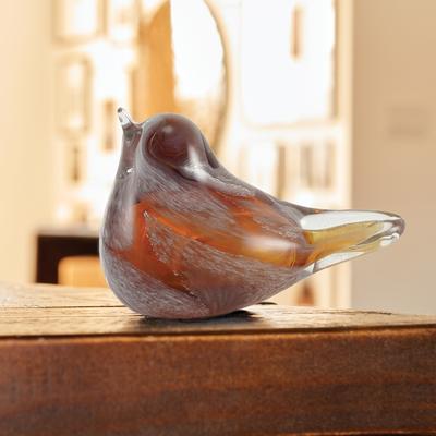 Show full view: Titan Casket Glass Songbird Keepsake Urn, Amber slide 3 of 3