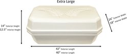 Titan Casket Platinum Pet Casket, Almond, Cream, X-Large slide 2 of 4
