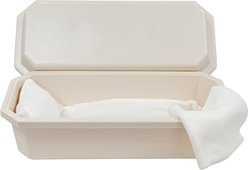 Titan Casket Standard Pet Casket, Almond, Cream, X-Large