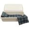 Show in main carousel: Titan Casket Standard Pet Casket, Almond, Grey Plaid, Small slide 1 of 4