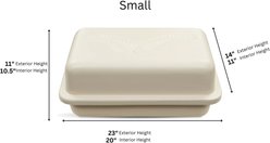 Titan Casket Standard Pet Casket, Almond, Grey Plaid, Small slide 2 of 4